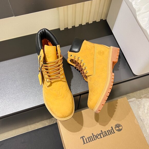 Timberland Louis Vuitton Wheat Monogram Boots - Picture 4 of 10